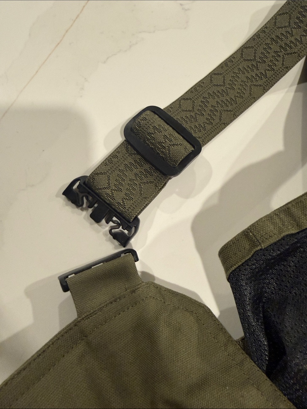 NWOT Mens LIVSN Flex Canvas Overalls Olive Green Sz 34 30L - Picture 8 of 8